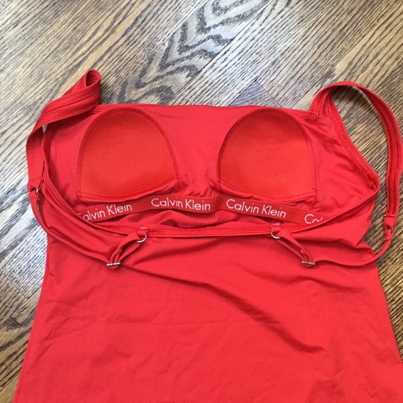 Calvin Klein Red Two Piece Tankini Swim Suit - Picture 12 of 12